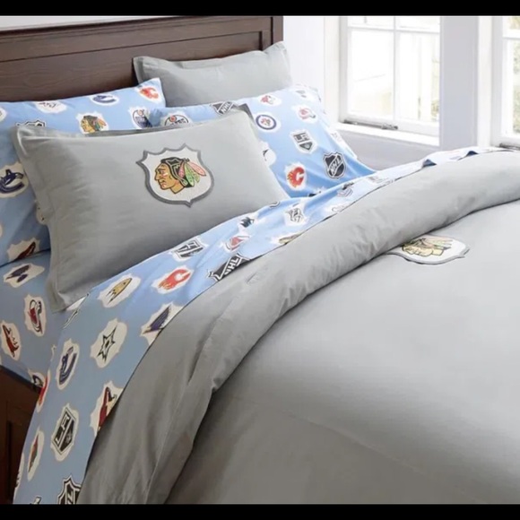 Pottery Barn Gray Cotton DUVET COVER Twin TwinXL - Picture 4 of 7